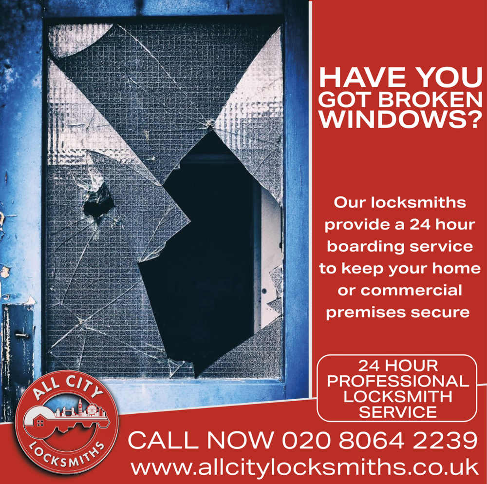 Boarding up and Glazing Service Flyer